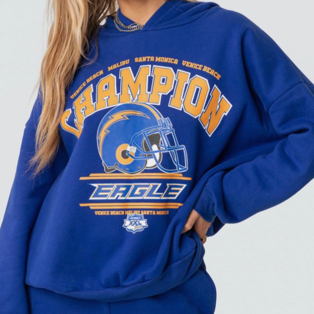 Champion Blue Hoodie